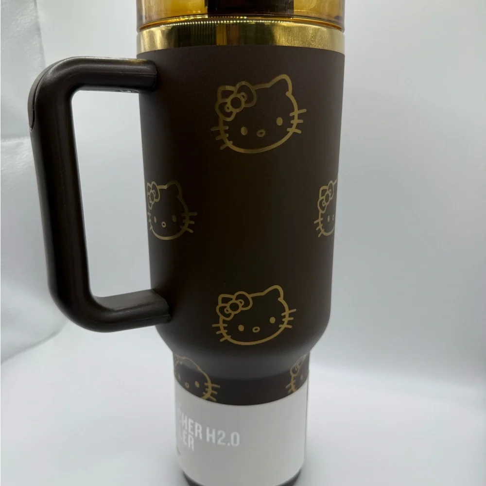 Stanley Brown and Gold Hello Kitty Tumbler- 40 onz - Picture 6 of 13